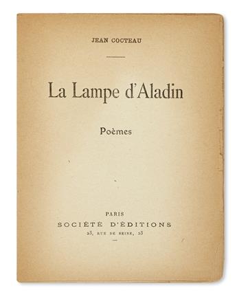 COCTEAU, JEAN. La Lampe dAladin. Poèmes.